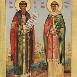 Пазл: Петр и Феврония Муромские