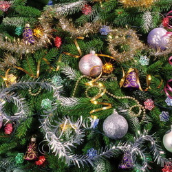 Пазл: Елочные украшения