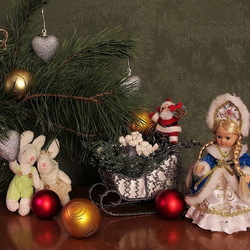 Пазл: Новогодние игрушки