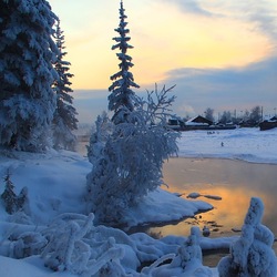 Пазл: Морозный вечер