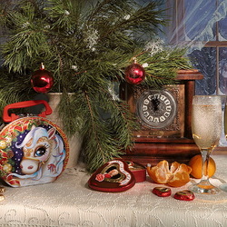 Пазл: Новогодний натюрморт