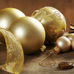 Пазл: Новогодние шары