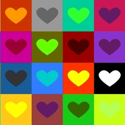 Пазл: Сердечки