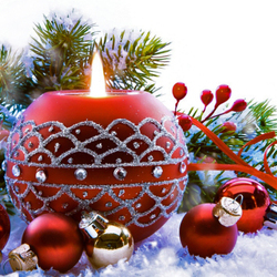 Пазл: Новогодняя свеча