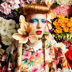 Пазл: Цветы в цветах