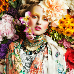 Пазл: Цветы в цветах