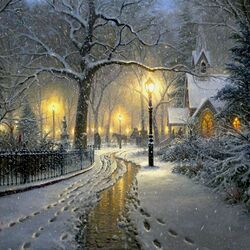 Пазл: Зимний вечер