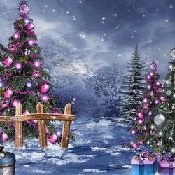 Пазл: Новый год в лесу