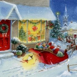 Пазл: Подарки едут