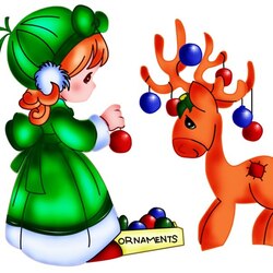 Пазл: Нарядный оленёнок