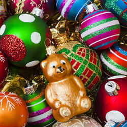 Пазл: Новогодние игрушки