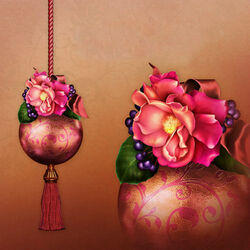 Пазл: Необычные елочные украшения