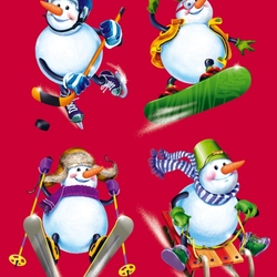 Пазл: Снеговички