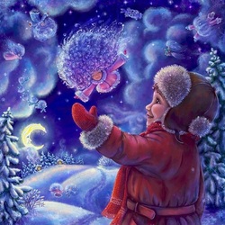 Пазл: Волшебный снегопад