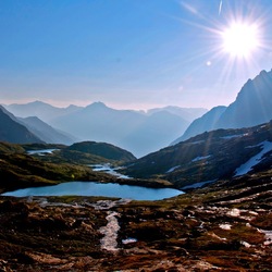 Пазл: Горное солнце