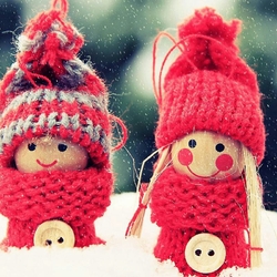 Пазл: Новогодние человечки