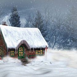 Пазл: Домик в лесу