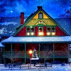 Пазл: Рождественский вечер