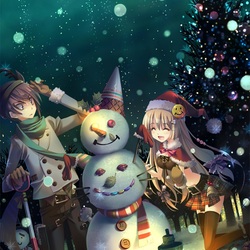 Пазл: Необычный снеговик