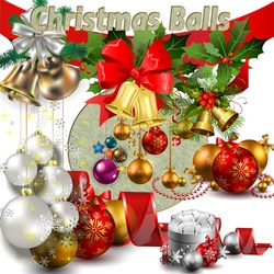 Пазл: Игрушки к ёлке