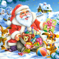 Пазл: Дедушка Мороз
