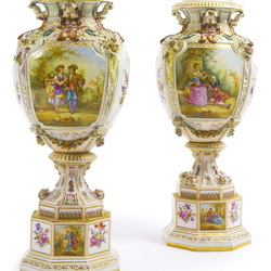 Пазл: Антикварные вазы