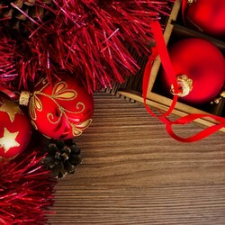 Пазл: Новогодние шары