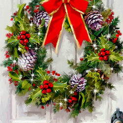 Пазл: Рождественский венок