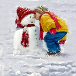 Пазл: Снеговик