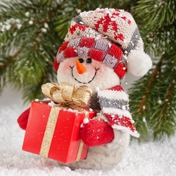 Пазл: Снеговичок