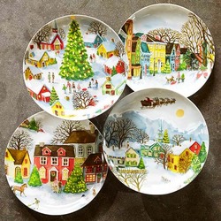 Пазл: Рождественские тарелки