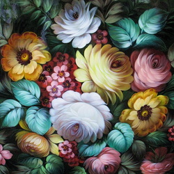 Пазл: Жостовская роспись