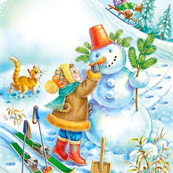 Пазл: Зимние забавы