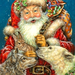 Пазл: Дед Мороз с подарками