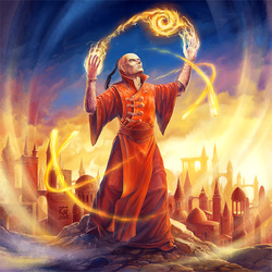 Пазл: Пиромант за работой