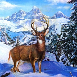 Пазл: Благородный олень 