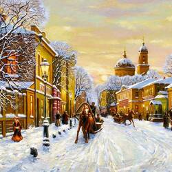 Пазл: Городская зима