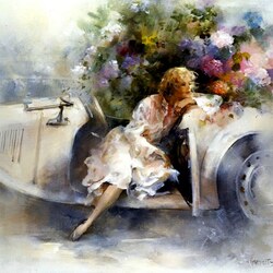 Пазл: В автомобиле