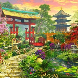 Пазл: Японский садик