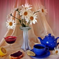 Пазл: Синий сервиз