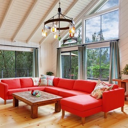 Пазл: Мансарда гостиная